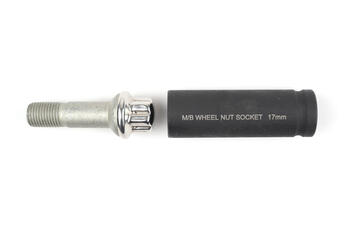 Riepu skrūvju uzgaļa muciņa 17 mm, K25085, KAMASA TOOLS, piemērota Mercedes Benz automašīnām, līdz 700 Nm griezes momentam (K25085)