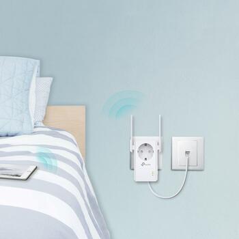 TP-Link TL-WA860RE N300 Wi-Fi диапазона усилитель/репитер 300 Mbps 2.4 GHz 1×10/100 Mbps Ethernet Белый (TL-WA860RE)