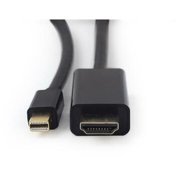 Gembird Видео кабель Mini DisplayPort на HDMI CC-MDP-HDMI-6 1.8m, 4K, 138g, 275x175x275mm (CC-MDP-HDMI-6)
