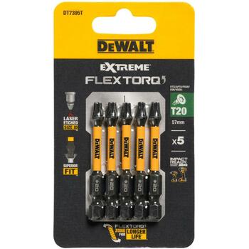 Dewalt triecienskrūvgriezis DT7395T-QZ T20, 5 gab, cieta tērauda, torsijas ietekme, precīza forma (DT7395T-QZ)