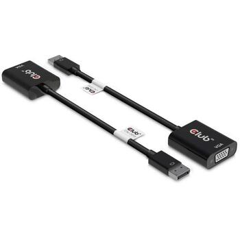 Club3D Адаптер CAC-2013, 1 x 15pin D-sub, 1 x DisplayPort, 0.02286 m, 0.026 kg (CAC-2013)