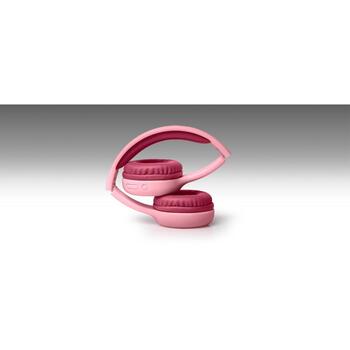 Muse Беспроводные детские наушники M-215BTP, 40мм, 85дБ, Bluetooth 5.0, розовый, накладные, встроенный аккумулятор (M-215BTP)