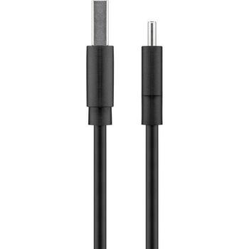 Goobay USB-C kabelis 59122, 2 m, 3 A, sinhronizācija un uzlāde, melns (59122)