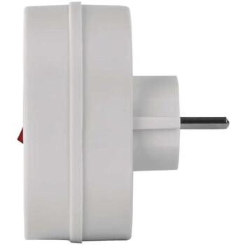 Emos Многофункциональная розетка с выключателем P0063, 2x2P+PE, 250 V~/16 A, 3 680 W, IP20, белый, защита от детей (P0063)