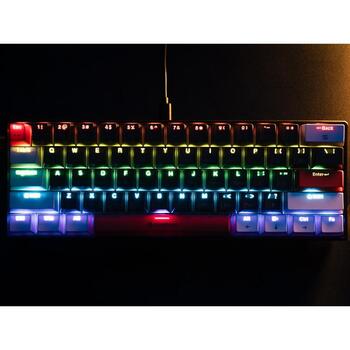 Tracer клавиатура TRAKLA47873, 61 клавиша, USB, механическая, RGB подсветка, 50 млн нажатий, анти-гостинг, серая (TRAKLA47873)