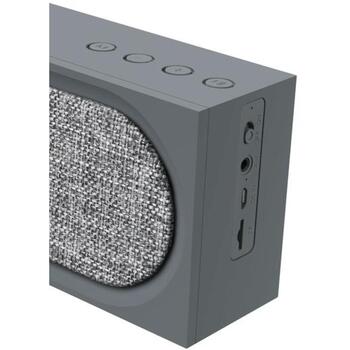 Blaupunkt BT06GY Bluetooth-динамик, 5 Вт, 1200 мАч, 3-5 ч, FM, microSD, AUX, серый (BT06GY)