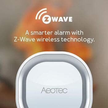 Aeotec сирена Siren 6 AEOEZW164, 110 дБ, 1000 лм, Z-Wave Plus, звуковая и визуальная сигнализация, дверной звонок, 30 тонов, 230В (AEOEZW164)