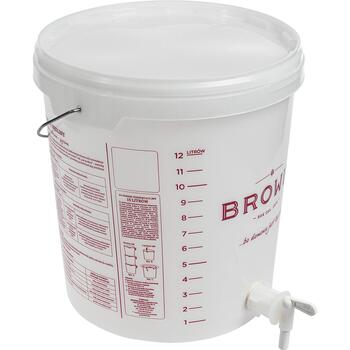 Browin Fermentācijas trauks 340416, 15 L, polipropilēns bez BPA, ar krānu, ar rokturi, ar mērītāju (340416)