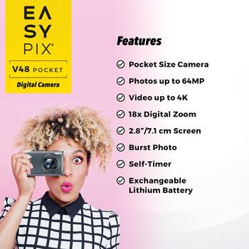 Easypix Цифровая камера 20212, 64MP, 18x, 2,8