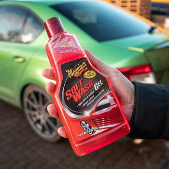 Meguiar's A2516 Soft Wash Gel Šampūns koncentrāts ar Super attīrošām putām 473ml Pudele (A2516)