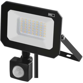 Emos LED прожектор ZS2333, 30 W, 3000 lm, IP44, нейтрально-белый, PIR датчик, алюминий, стекло (ZS2333)
