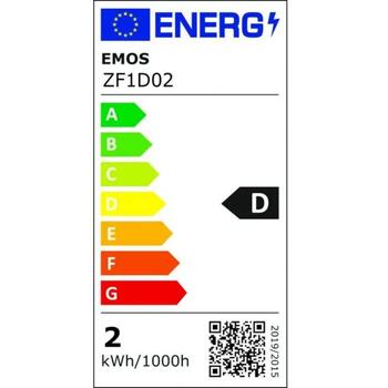 Emos LED лампочка Filament Mini Globe ZF1D02, 1,8 Вт, 250 лм, теплый белый, E14, 360°, 25 000 часов (ZF1D02)
