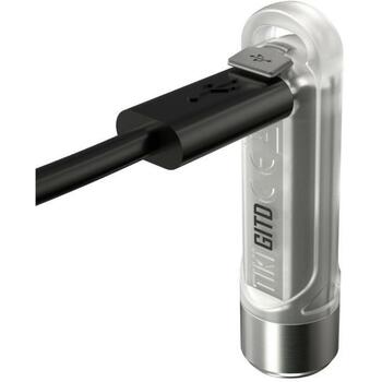 Nitecore Фонарь-брелок TIKIGITD 300 лм, 1 лампа, 55 мм, IP66, USB, Li-Ion, 12 г, 4 уровня мощности, 40 ч работы аккумулятора (TIKIGITD)
