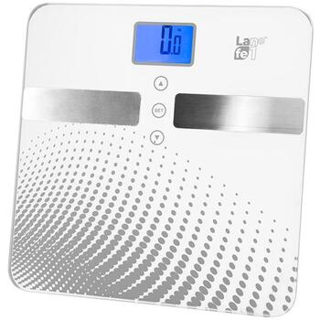 Lafe Elektroniskais ķermeņa svars MODELIS LAFWAG46347, 150kg, 100g, stikla platforma, LCD displejs, 10 lietotāji (LAFWAG46347)