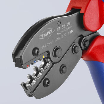 Presēšanas knaibles 0,5-6mm² 975236 KNIPEX (97 52 36)