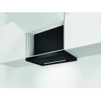 Akcija! Electrolux tvaika nosūcējs, izvelkams, 60 cm, melns (LFP626AK)
