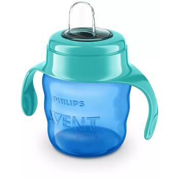 Philips Avent Easy Sip учебная чашка SCF551/05, 200мл, 6М+, силиконовый носик, без БФА, можно мыть в посудомоечной машине (SCF551/05)