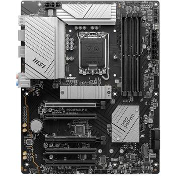 Msi Материнская плата PROB760-PII, LGA 1700, DDR5 7000+MHz, 4 DIMM, 2.5G LAN, 7.1 аудио, PCIe 4.0, 6 HDD, 4 SATA III (PROB760-PII)