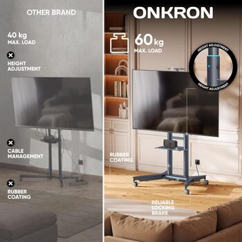 ONKRON TS1571-G televizora statīvs, 32-75