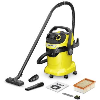 Karcher Пылесос для влажной и сухой уборки WD 5 Control P 25/5/22 1.628-317.0, 1200W, 25l, 5m кабель, 2.2m шланг, Bluetooth (1.628-317.0)