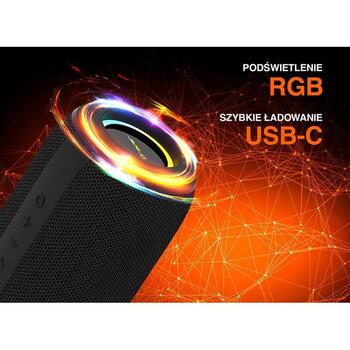 Tracer XtremeBeat Lite TWS портативная Bluetooth колонка TRAGLO47540, 10 Вт, 10 м, 6 ч, 2 канала, IPX6, USB Type-A, 2 колонки (TRAGLO47540)