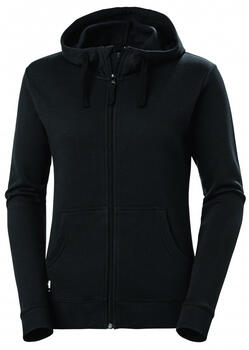 Helly Hansen Darba jakas 79323_990-M, M, melns, regulējams kapuce ar auklu, YKK® rāvējslēdzējs ar zoda aizsargu, kabatas rokām (79323_990-M)