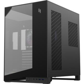 Gamemax Корпус NEX C56 VC BK, 30см x 44.6см x 44.8см, 7 слотов расширения, 2 x USB 3.2 Gen 1, 1 x USB-C 3.2 Gen 2, 1 x наушники (NEX C56 VC BK)