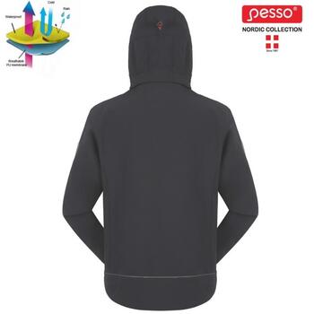 Pesso Софтшелл куртка ACROPOLISPM, с капюшоном, серая, M, 310г/м², водонепроницаемая/ветрозащитная, TPU мембрана, светоотражающая (ACROPOLISPM)