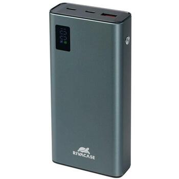 Rivacase Power Bank VA1022, 20000 мАч, 22.5W, ЖК индикатор, металлический корпус, SCP, PD, QC3.0 (VA1022)