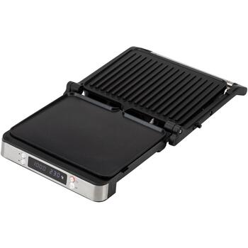Jata Гриль JEGR1529, 2000 W, 33.5 см, 33.2 см, 11.3 см, нержавеющая сталь, антипригарное покрытие, электронное управление, таймер (JEGR1529)