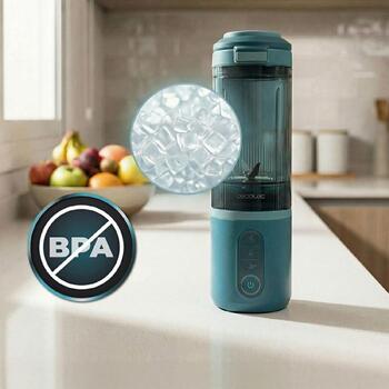 Cecotec Blender Power Titanium Shake2Go A01_EU01_123301, 180 Вт, 11.1 В, 0.6 Л, без BPA, 3 программы, аккумулятор (A01_EU01_123301)