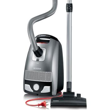 Severin Пылесос BC 7045, 750 W, 3 л, 6 м, HEPA 13, 72 дБ, мягкие колеса, телескопическая труба (7045)