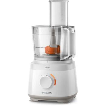 Philips Кухонный комбайн HR7320/00, 2.1л, 2 скорости, 700Вт, Пульсация, Белый (HR7320/00)