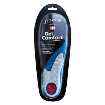 Гелевые стельки Gel Comfort 41-46, Pesso, GELCOMFORT-L, Анатомическая система амортизации: слой геля разной толщины поглощает удары (GELCOMFORT-L)