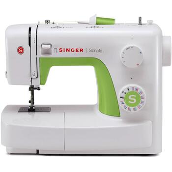 Singer Šujmašīna Simple 3229, 31 šuvums, 1 pogcaurums, automātiskā spriegošana, mīksta vāka iekļauta (3229)