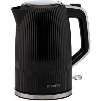 Gorenje Чайник K17DPB, 1.7 L, 2200 W, Пластик/Нержавеющая сталь, 360° поворотная база, Черный (K17DPB)