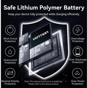POWER BANK WRL 10000MAH 35W/GREY FKHH0 VENTION (FKHH0)