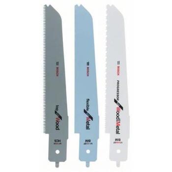 Bosch Zobenzāģa asmeņu komplekts 2608656934, M 1142 H, M 3456 XF, M 1122 EF, koksnei, koksnei un metālam, metālam (2608656934)