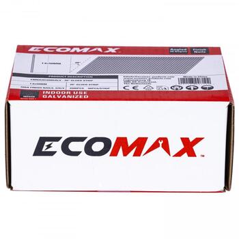 Ecomax отделочные гвозди EMNA201650GALV&EMX, 50x1,6 мм, 20°, 16GA, электрогальванизированные, 2500 шт (EMNA201650GALV&EMX)