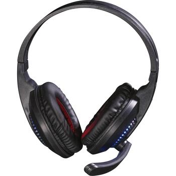 Denver Провода игровая гарнитура GHS-101 123030000030, 1.7m, 3.5mm, USB, несъемный микрофон, пассивное шумоподавление (123030000030)