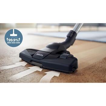 Philips пылесос FC9333/09, 900 Вт, 1.5 Л, без мешка, HEPA фильтр, 76 дБ, TriActive насадка, 6 м сетевой шнур (FC9333/09)