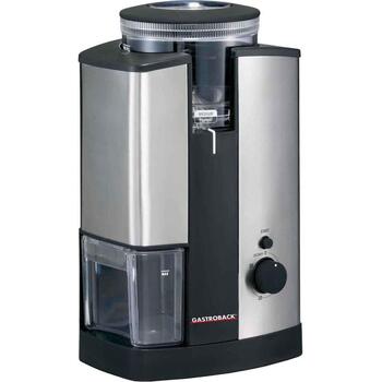 Gastroback кофемолка 42602 Design Coffee Grinder Advanced, 165 Вт, 230 В, 5 настроек помола, таймер, отсек для шнура, черный (42602)