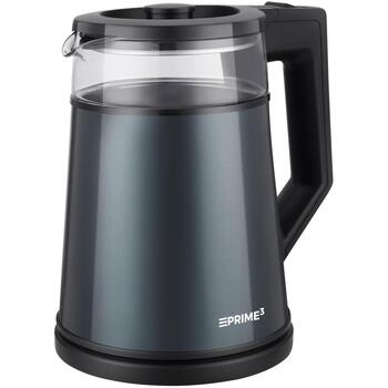 Prime3 Электрический чайник SEK21 5901750506833, 1355 W, 1,2 л, нержавеющая сталь, автоматическое отключение, поворотная база (SEK21)