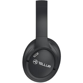 Tellur Vibe Bluetooth наушники TLL511471, 150g, черный, 20-20kHz, 113dB±3dB, 32Ω, ANC, Bluetooth v5.3, 10m, USB-C (TLL511471)