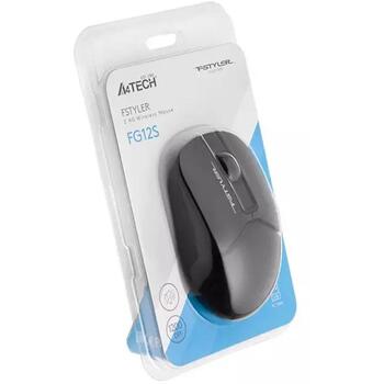 A4Tech беспроводная оптическая мышь FSTYLER FM12S A4TMYS47120, 1 x AA, 3 кнопки, 1200 DPI, 15 м, RF 2.4 GHz (A4TMYS47120)