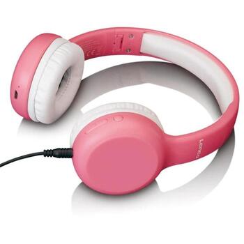 Lenco HPB-110PK детские Bluetooth наушники on-ear, розовые, ограничитель 85dB, AUX, складные (HPB-110PK)