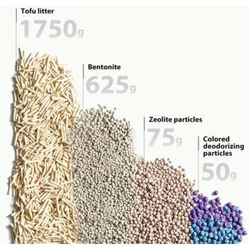 Petkit Кошачий наполнитель Mixed Litter 3bags, 7.50кг, 99% без пыли, 5x впитываемость влаги, плотное комкование (Mixed Litter 3bags)