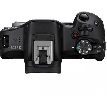 Canon беззеркальная камера EOS R50, 5811C013, 24.2 МП, ISO 100-51200, 2.95'', Wi-Fi, видеозапись, CMOS (5811C013)