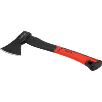 Yato топор YT-79974, 600г, 385мм, 48-58 HRC, рукоятка из стекловолокна, закаленный, окрашенный, сталь C45 (YT-79974)