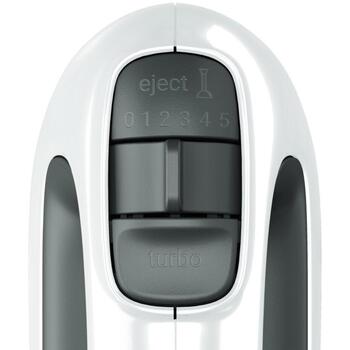 Tefal HT460138 Prep'Mix ручной миксер, 500 Вт, 5 скоростей, турборежим, белый/серый (HT460138)